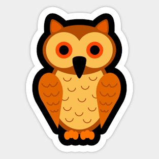 Cute Owl gift T-Shirt Sticker